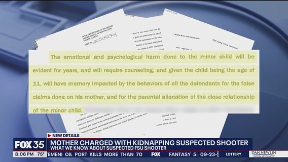 FSU shooting suspect allegedly kidnapped by mom as kid