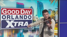 Dancing violinist Jordan Caswell