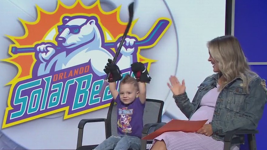 Young Orlando Solar Bears fan joins Good Day Orlando