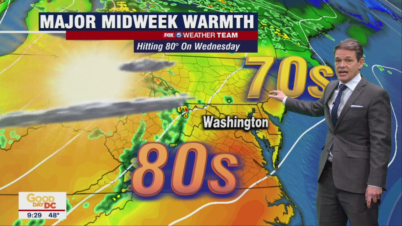 FOX 5 Weather forecast for Monday, April 11