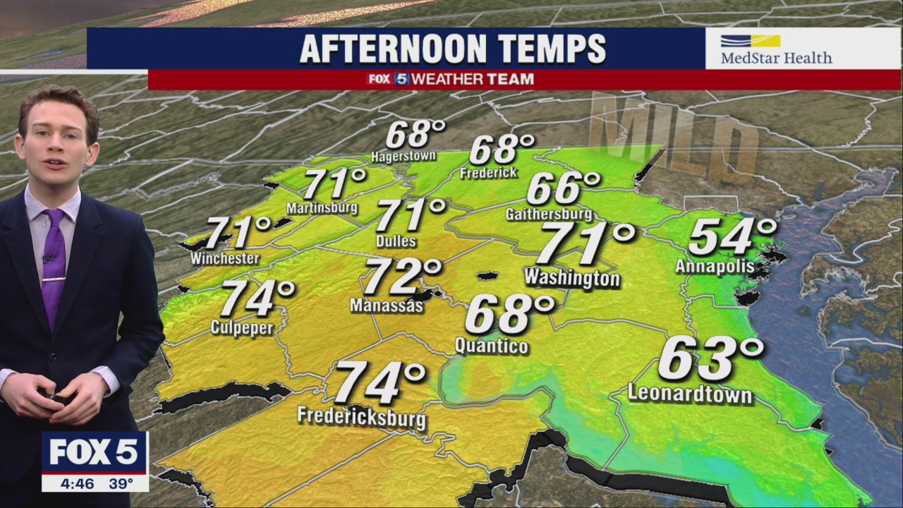 FOX 5 Weather forecast for Monday, April 11