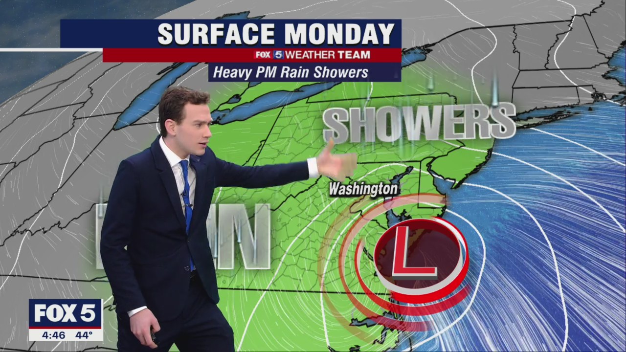 FOX 5 Weather forecast for Monday, April 18