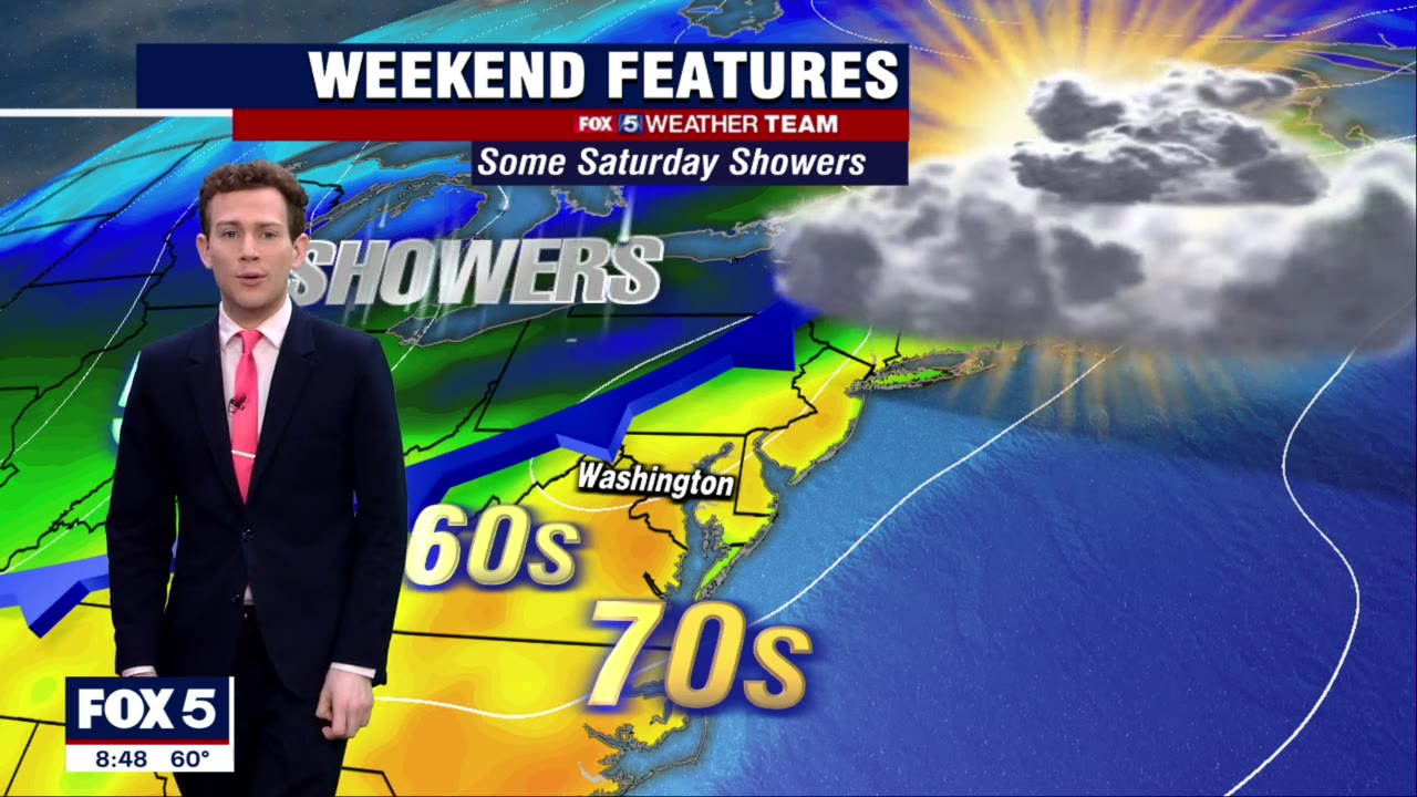 FOX 5 Weather forecast for Saturday, April 16