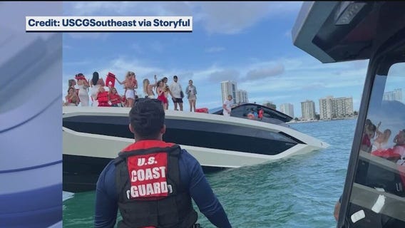 32 rescued after luxury yacht sinks in Miami: officials