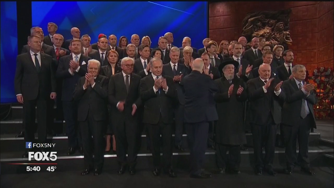World leaders vow to never forget at Holocaust 75th anniversary ceremony