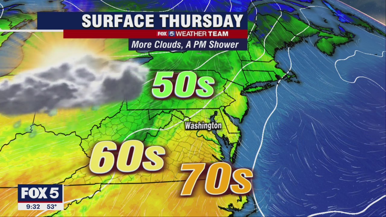 FOX 5 Weather forecast for Thursday, April 21