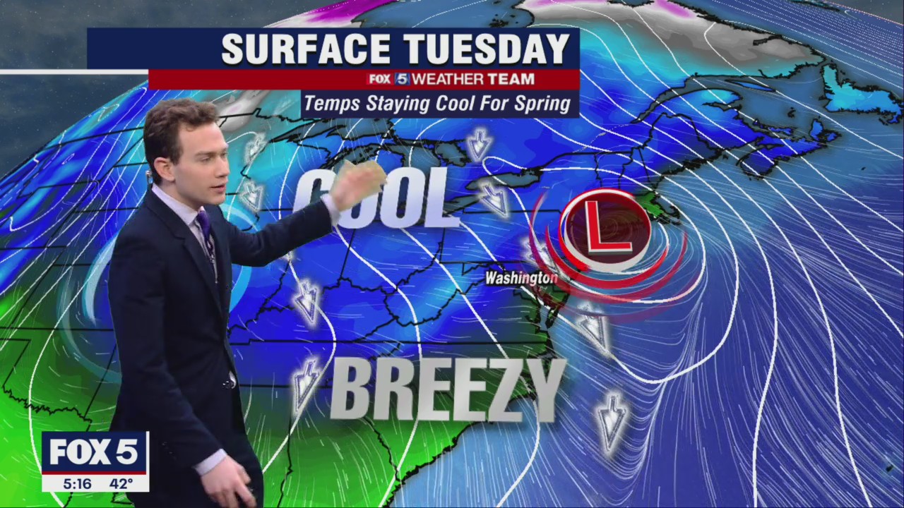 FOX 5 Weather forecast for Tuesday, April 19