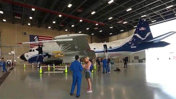 FOX 35 Storm Team goes inside hurricane hunter plane