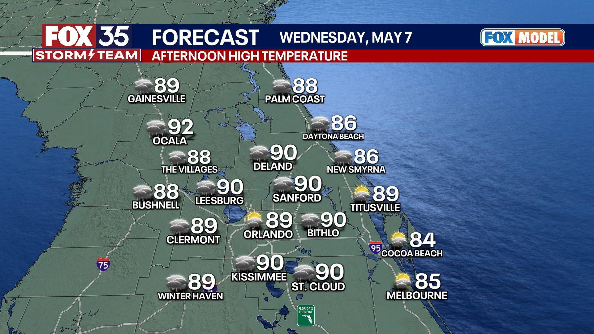 Orlando Weather Forecast PM: May 6th, 2025