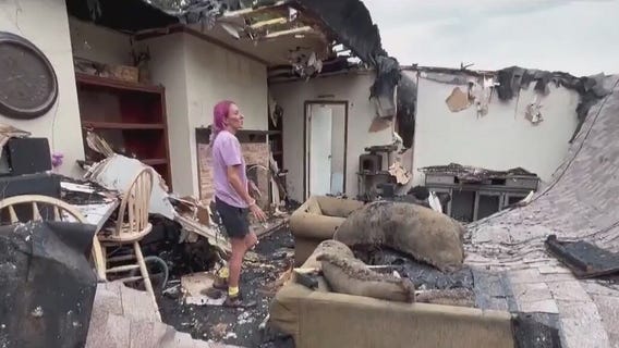 House fire displaces family of 6, hospitalizes child