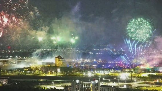 Epic Universe grand opening celebration fireworks