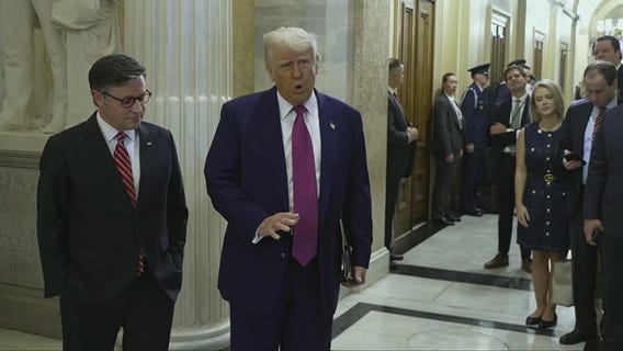 Trump meets with GOP leaders on Capitol Hill