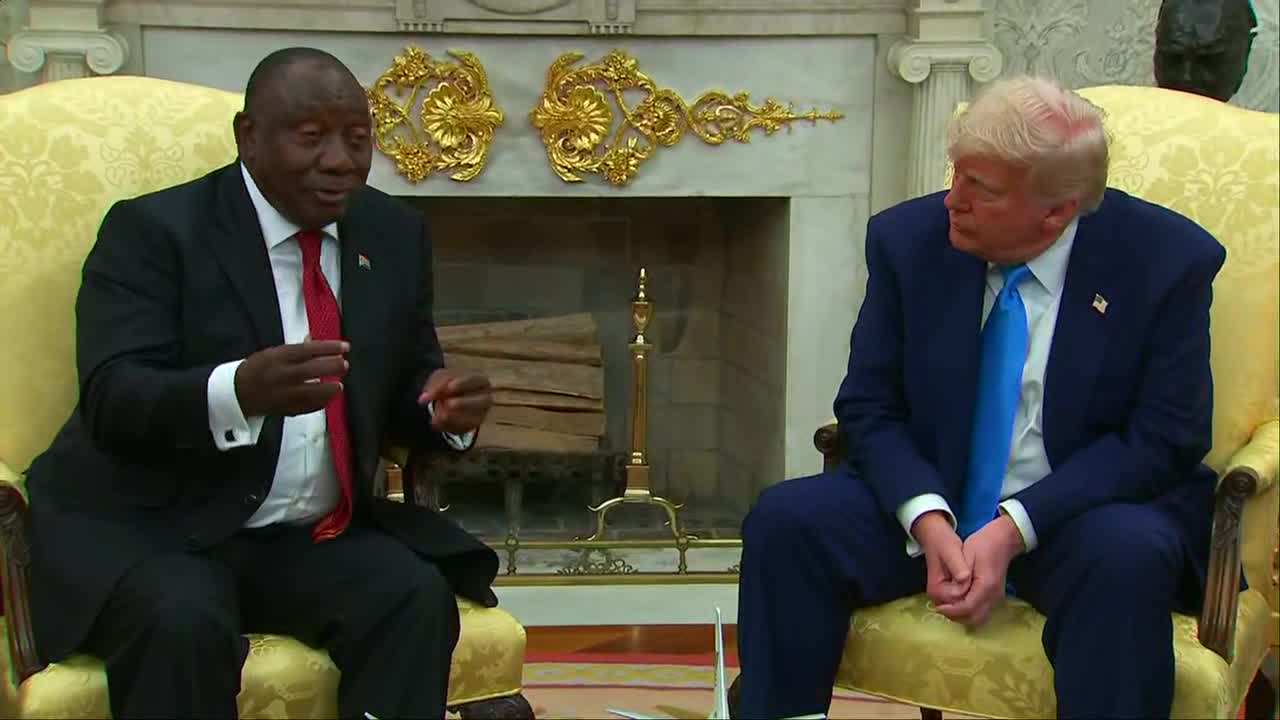 South African president responds after Trump accusations