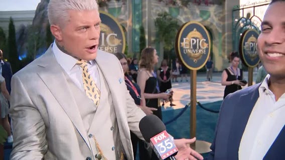 Wrestler Cody Rhodes attends Epic Universe opening