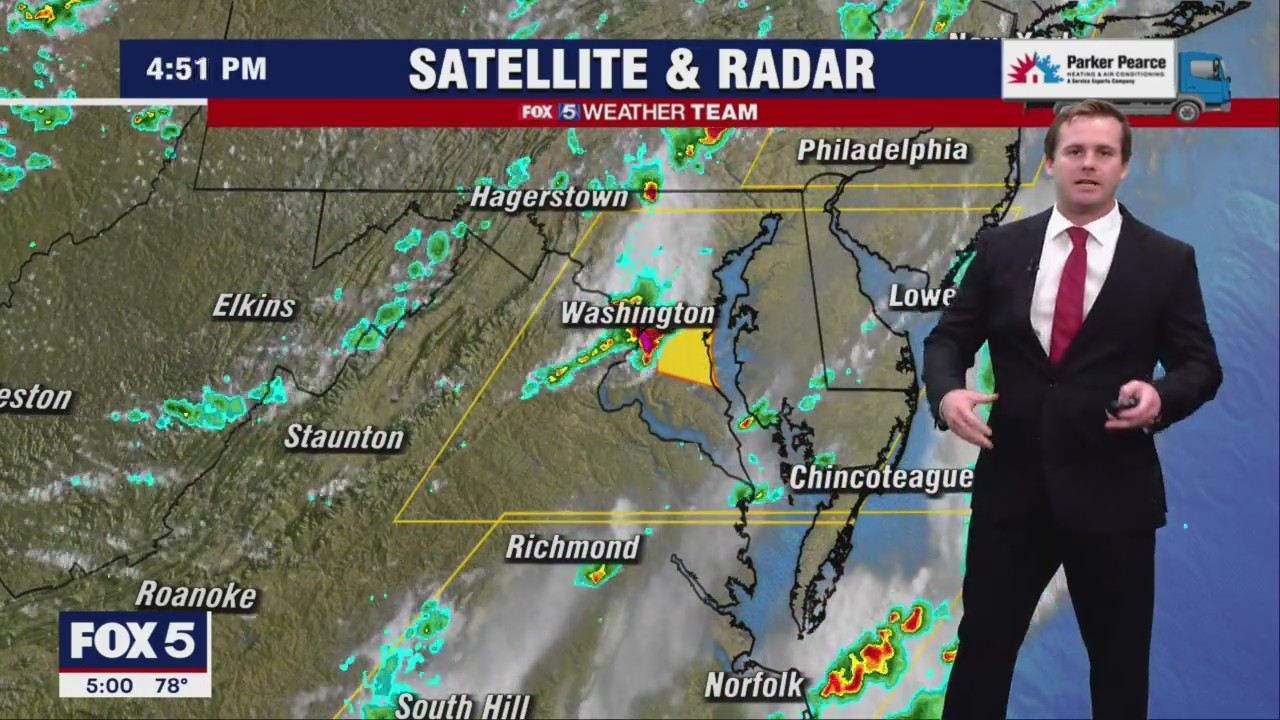Severe thunderstorms in parts of DMV