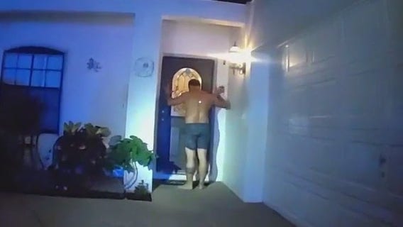 Arrested in his boxers, man accused of violently attacking couple