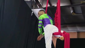'Danny the Acrobat' trains and performs to deal with autism