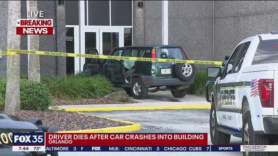 1 dead after vehicle crashes into Orlando building