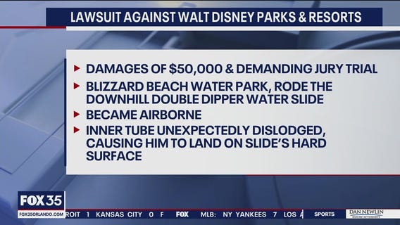 Man sues Disney over water slide