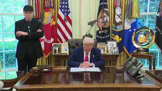 President Trump, Elon Musk hold press conference