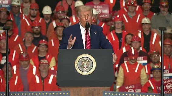 President Trump says tariffs on steel to double to 50% from 25%