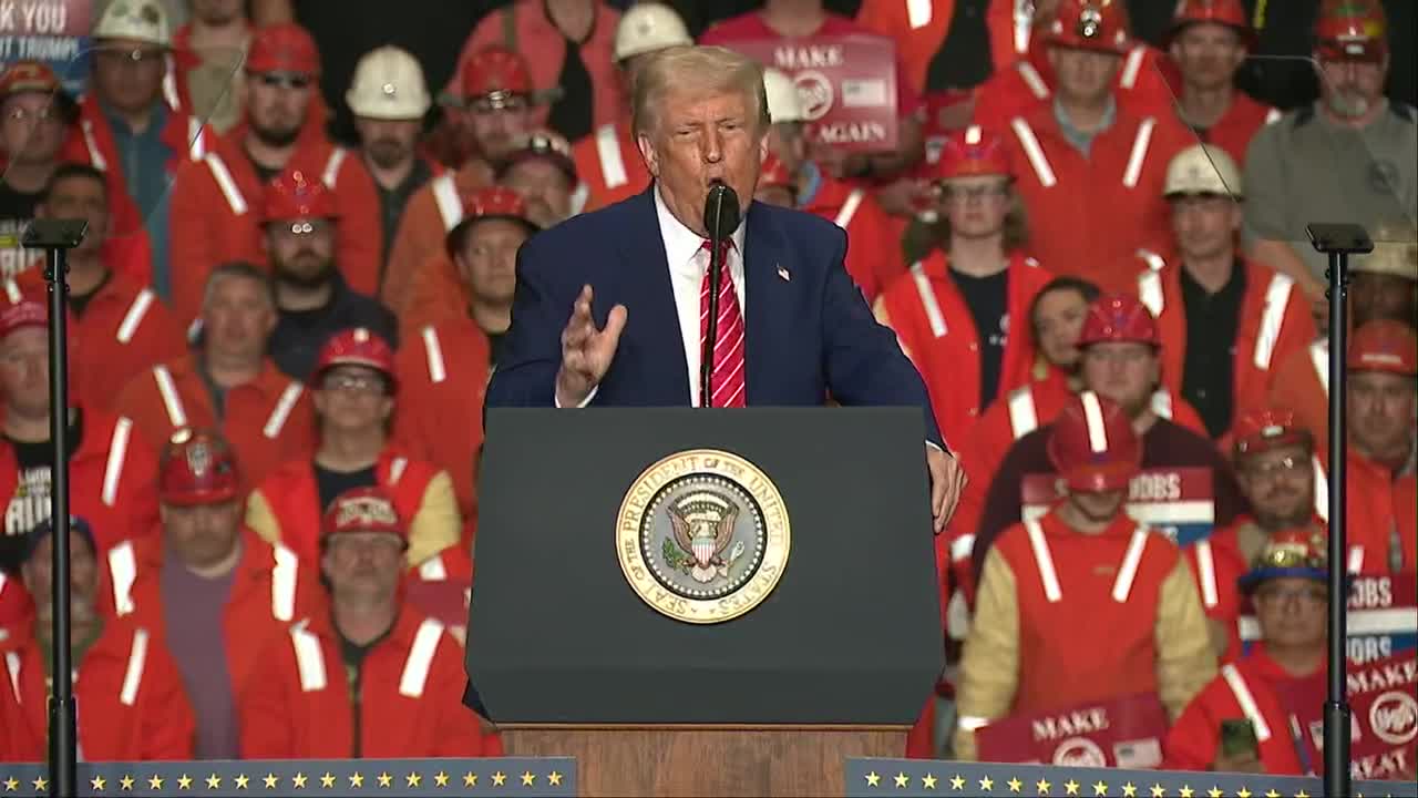 President Trump says tariffs on steel to double to 50% from 25%