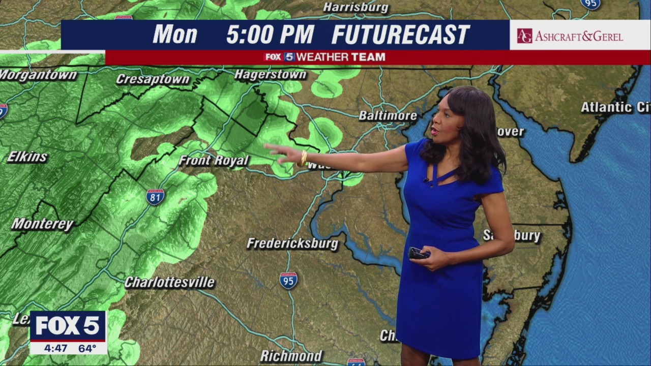 FOX 5 Weather forecast for Monday, May 23