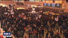 Protestors cause chaos for evening rush