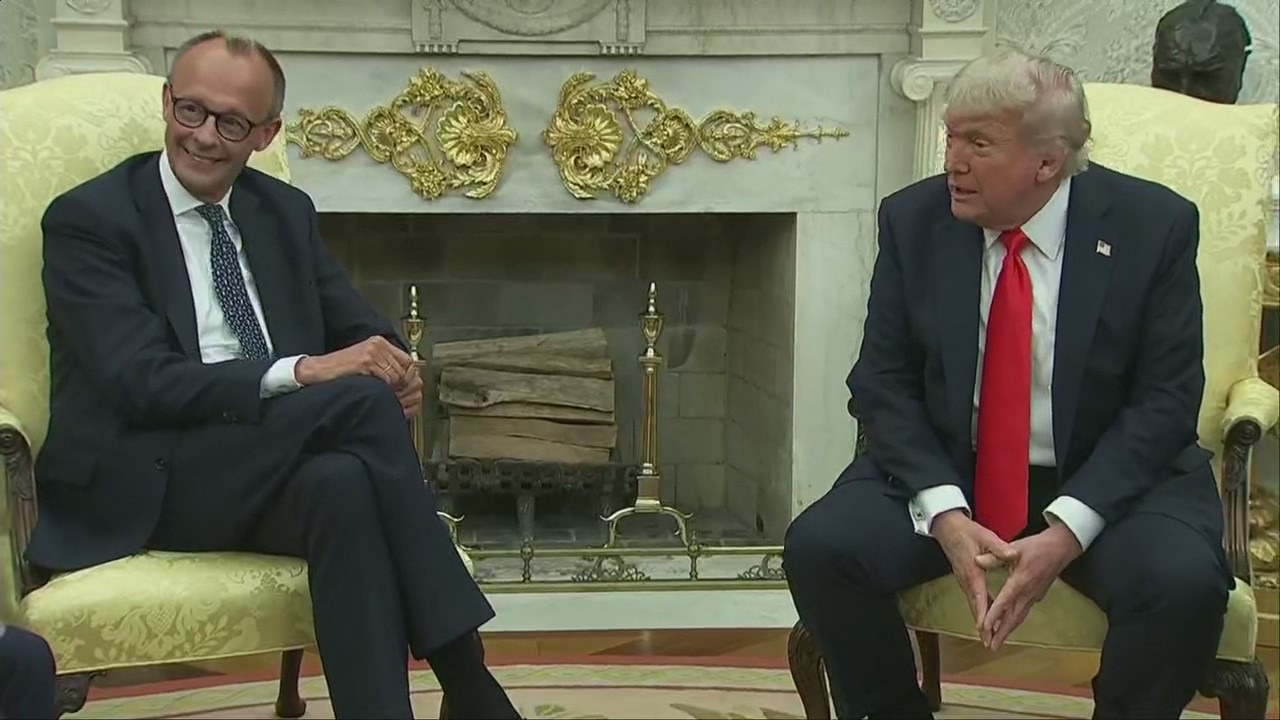 President Trump meets with German chancellor