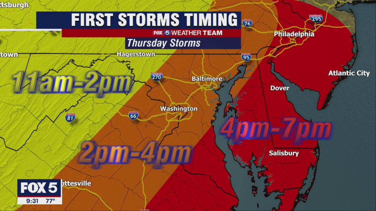 FOX 5 Weather forecast for Thursday, June 2