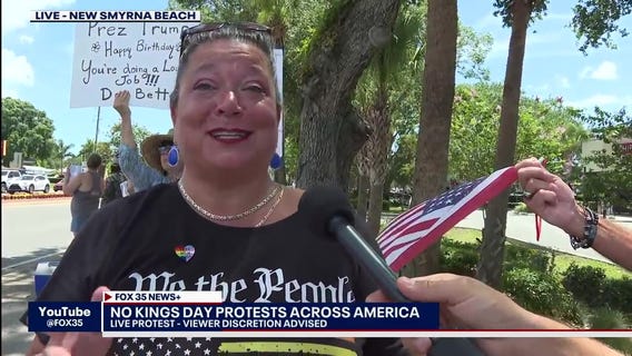 'No Kings Day' protests in New Smyrna Beach