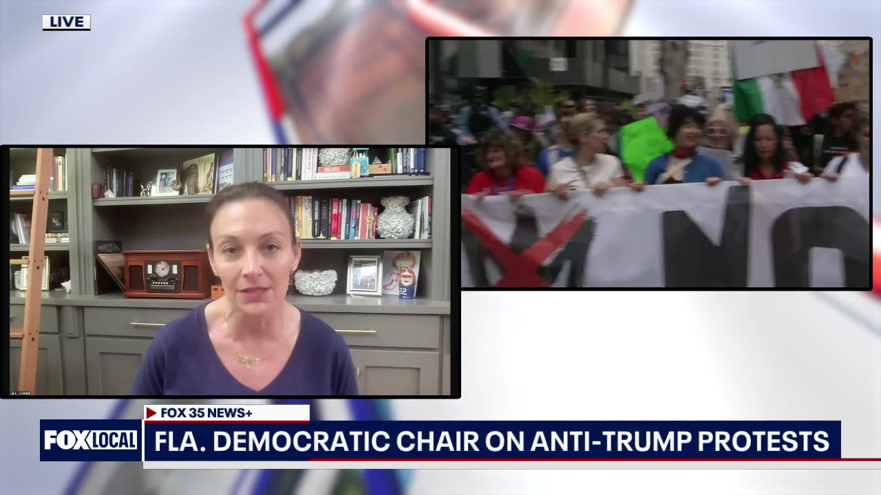 Democrat reaction to anti-Trump protests