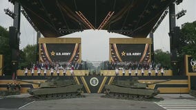 U.S. Army military parade kicks off in Washington DC