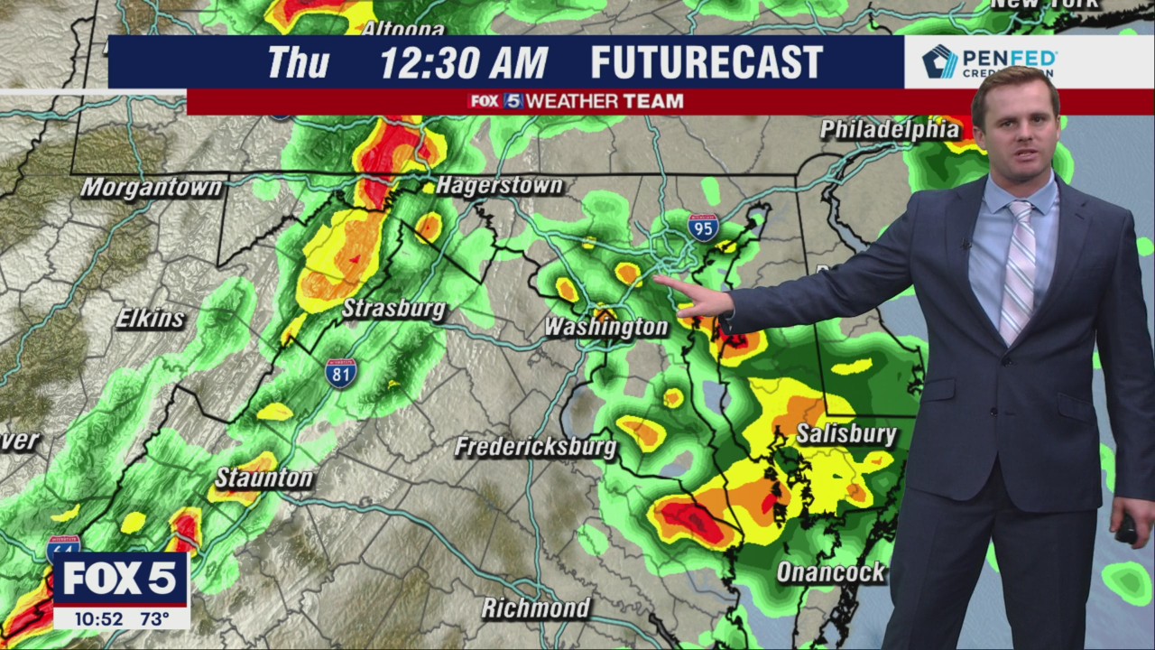 FOX 5 Weather forecast for Wednesday night, June 8