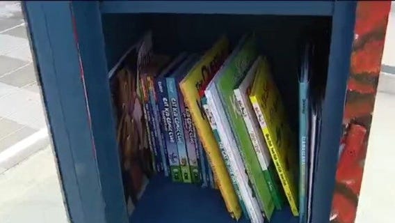 'Little Free Library' unveiling ceremony in Orlando