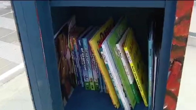 'Little Free Library' unveiling ceremony in Orlando