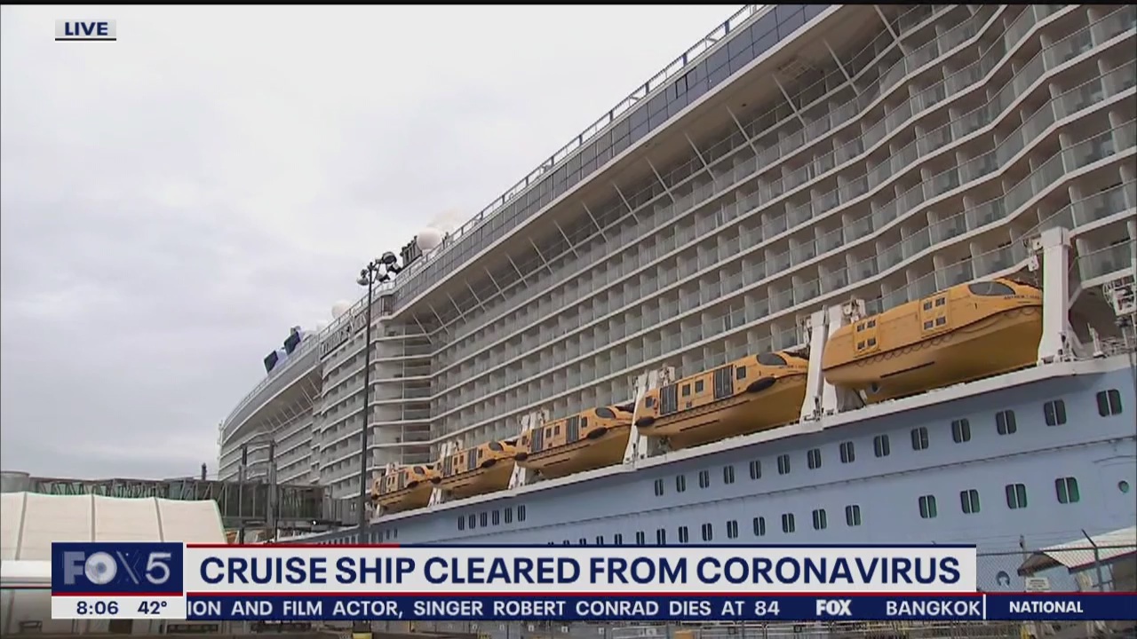 Cruise ship tested for coronavirus cleared to sail