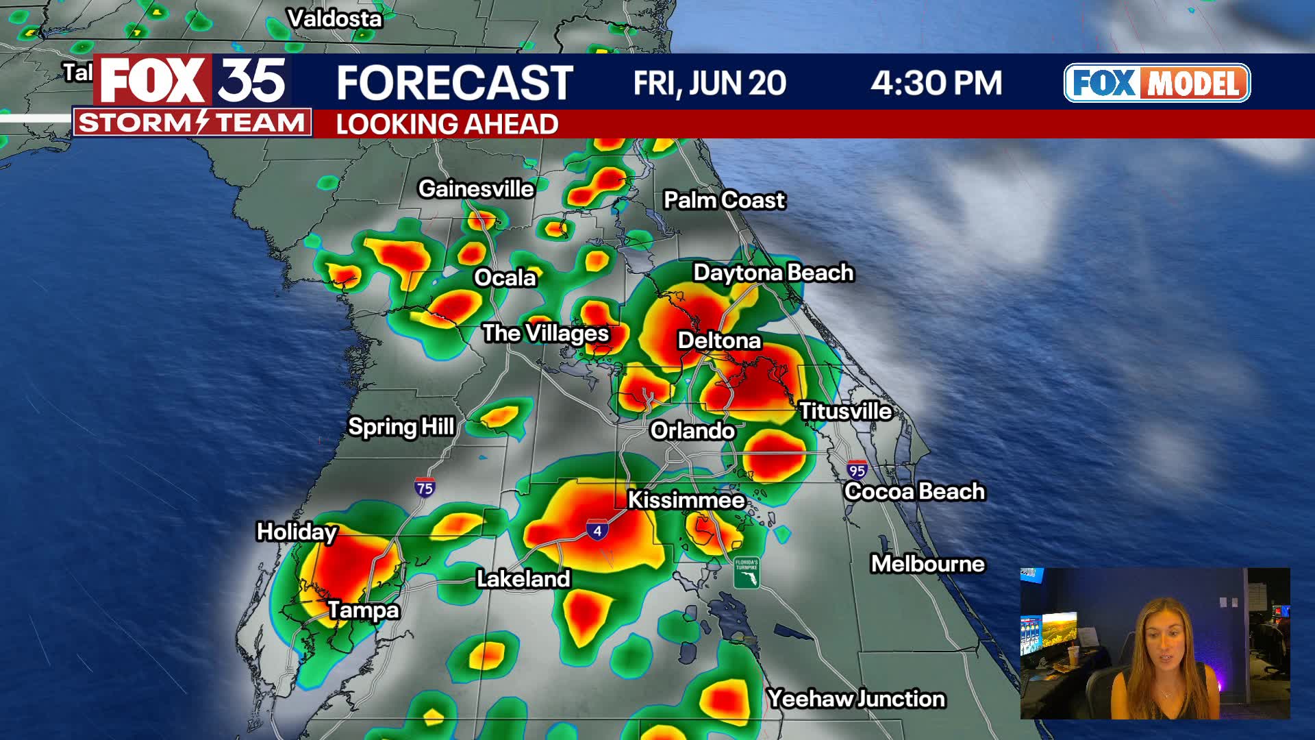 Orlando PM Weather Forecast: June 20, 2025