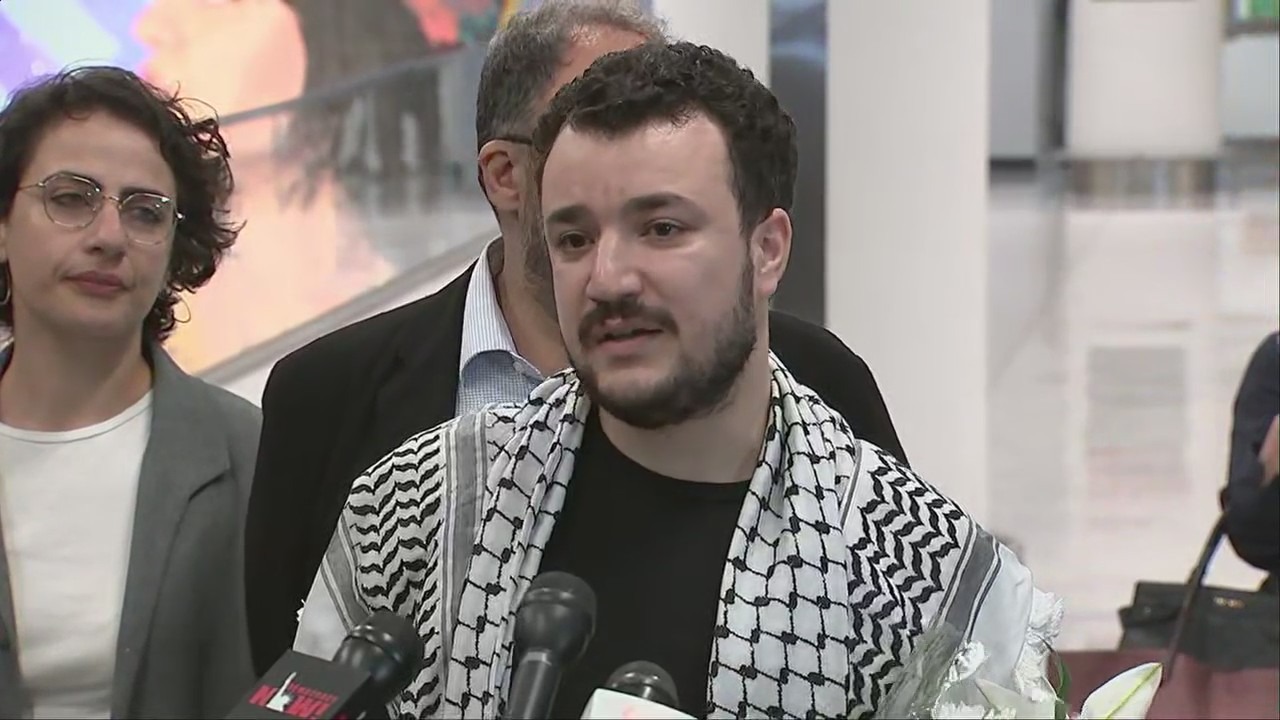 Activist speaks after freed from immigration detention