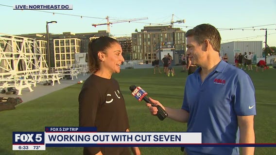 FOX 5 Zip Trip Union Market: Working out with Cut Seven!