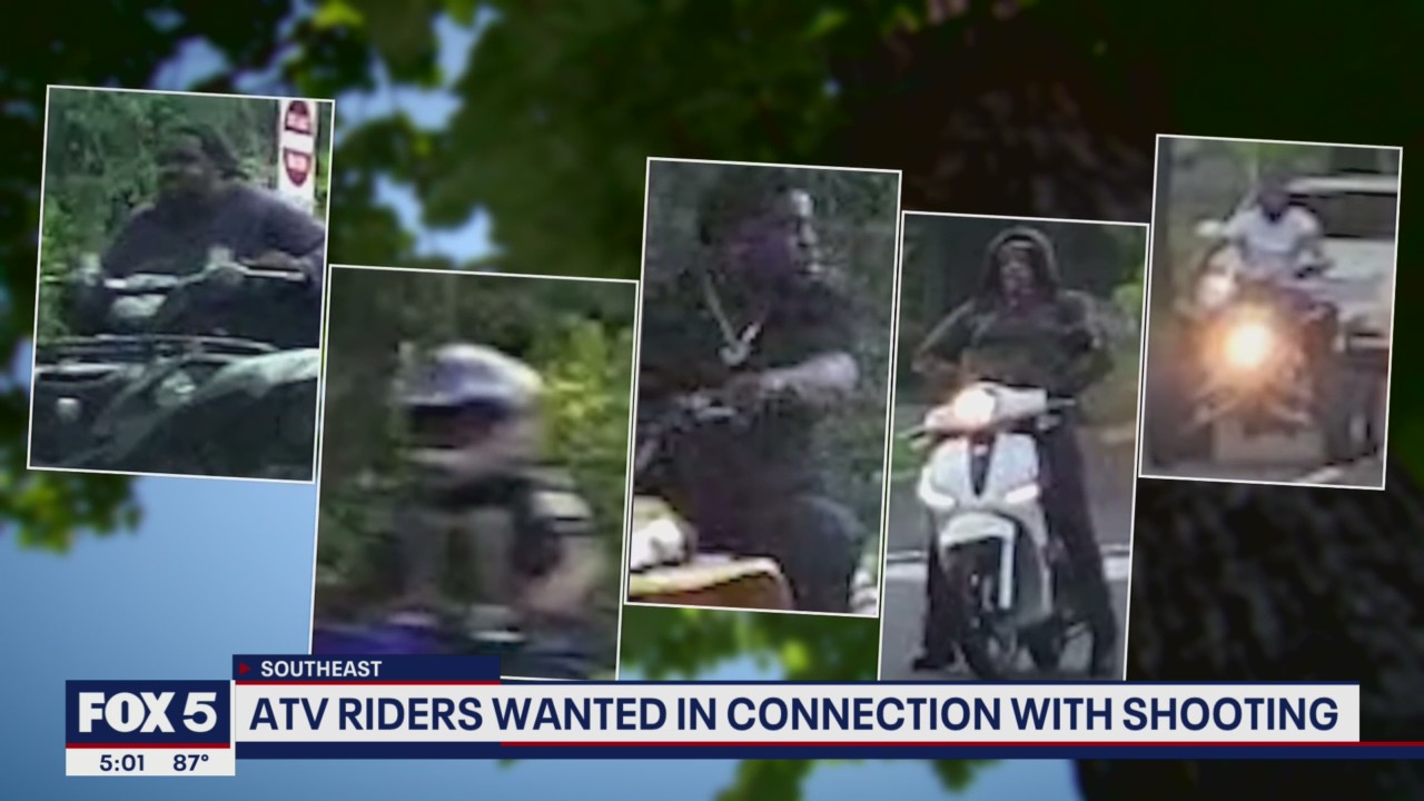 ATV riders wanted in connection with Southeast shooting | FOX 5 DC