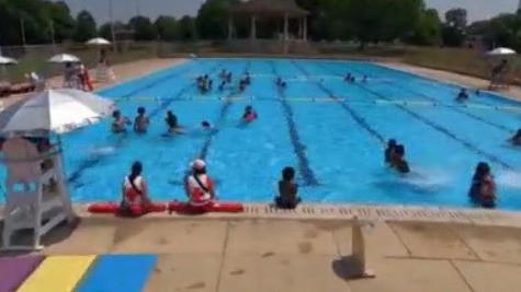 World's Largest Swimming Lesson at Typhoon Lagoon