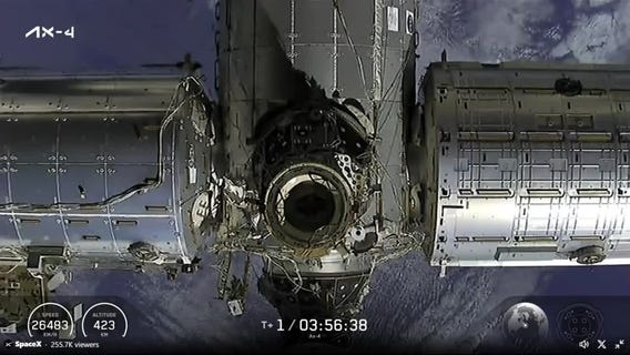 Axiom Mission 4 docks at International Space Station