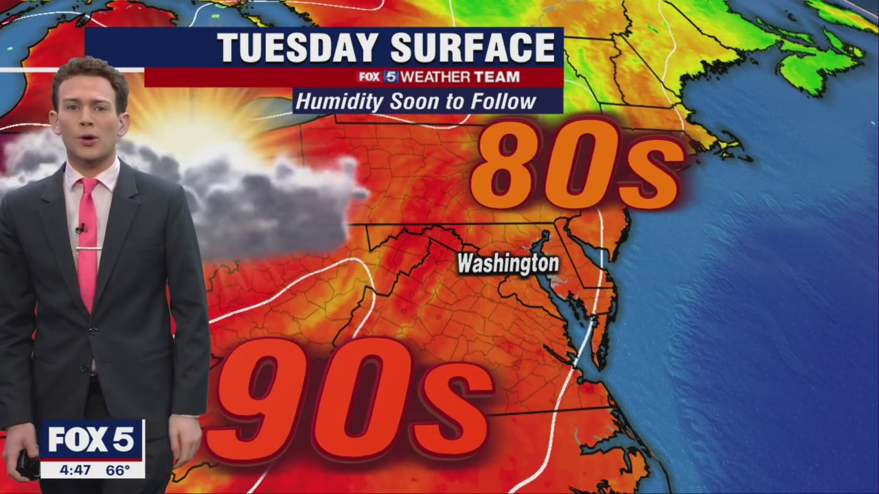 FOX 5 Weather forecast for Tuesday, June 21