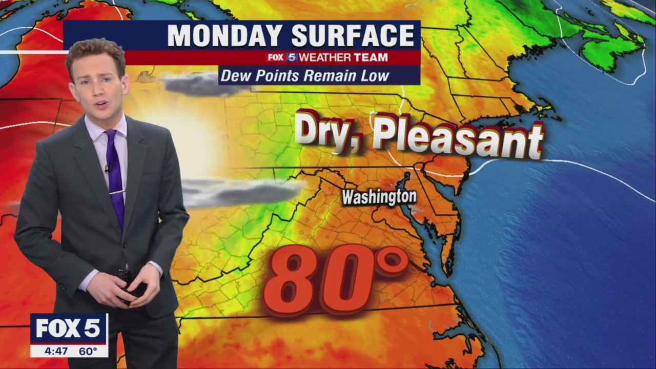 FOX 5 Weather forecast for Monday, June 20