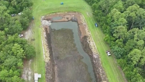 Why law enforcement was searching pond in Volusia County