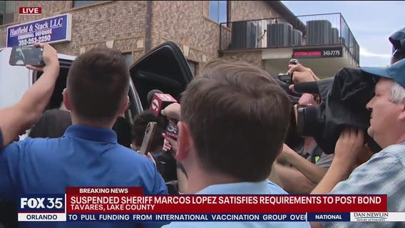 Marcos Lopez, suspended Osceola County Sheriff, out of jail