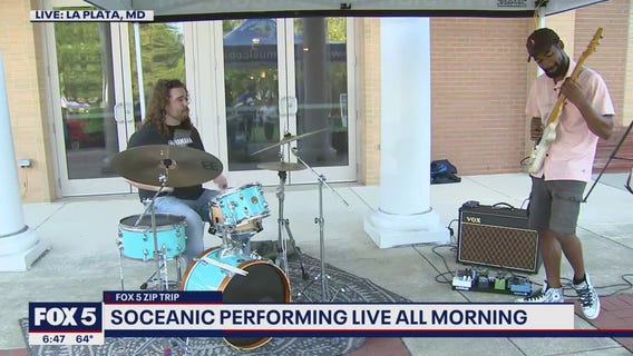 FOX 5 Zip Trip La Plata: Jamming to the music of Soceanic!