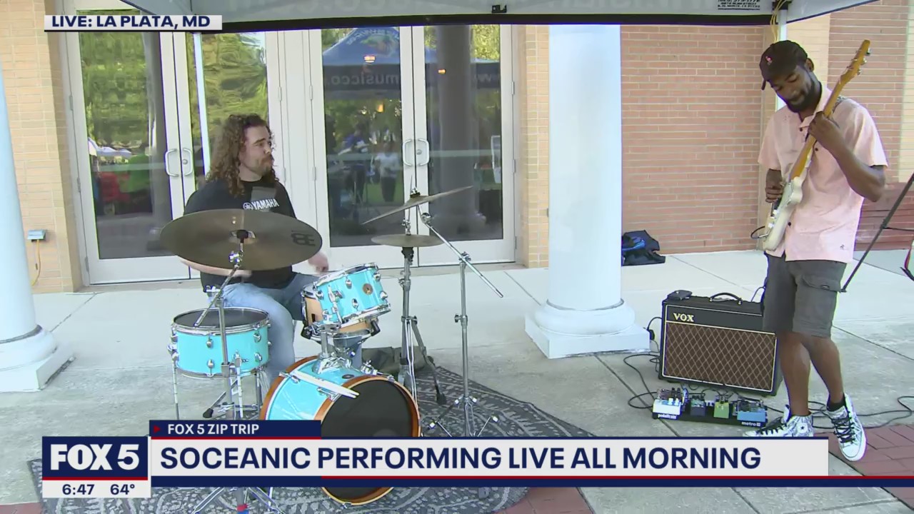 FOX 5 Zip Trip La Plata: Jamming to the music of Soceanic!