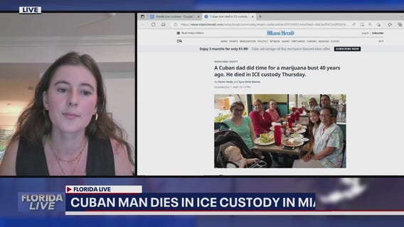Cuban migrant dies in ICE custody in Miami